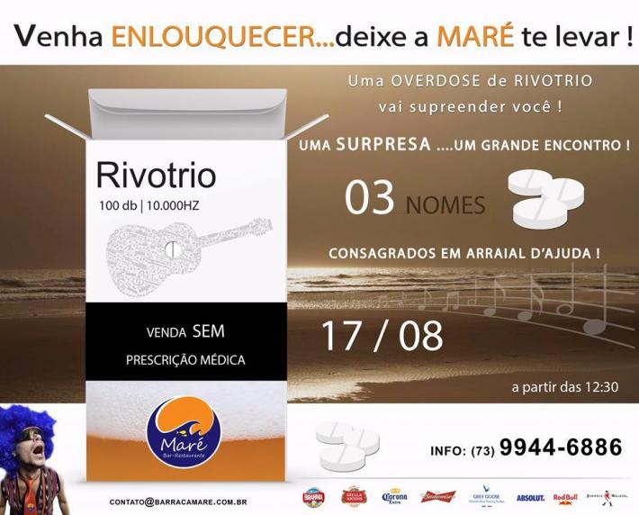 Cartaz   Barraca Mar - Praia de Pitinga, 2507 , Segunda-feira 17 de Agosto de 2015