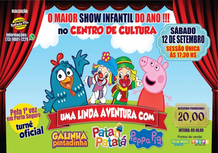 Cartaz   Centro de Cultura - Rua XV de Novembro, Paquet, Sábado 12 de Setembro de 2015