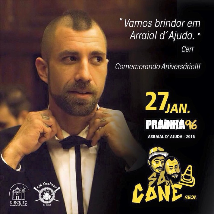 Cartaz   Prainha96 - Praia do Parracho, Quarta-feira 27 de Janeiro de 2016