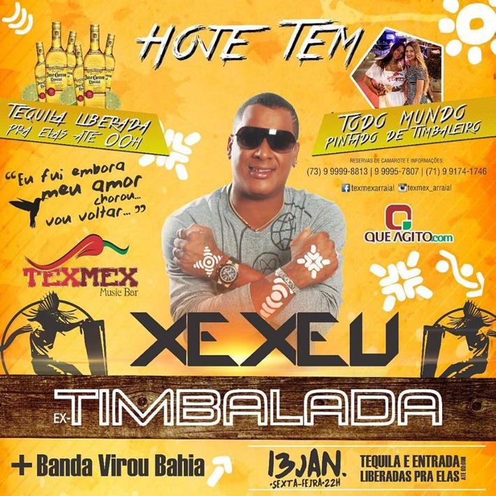 Cartaz   Milloca TexMex Casa de Eventos - Rua du Mucug, 250, Sexta-feira 13 de Janeiro de 2017