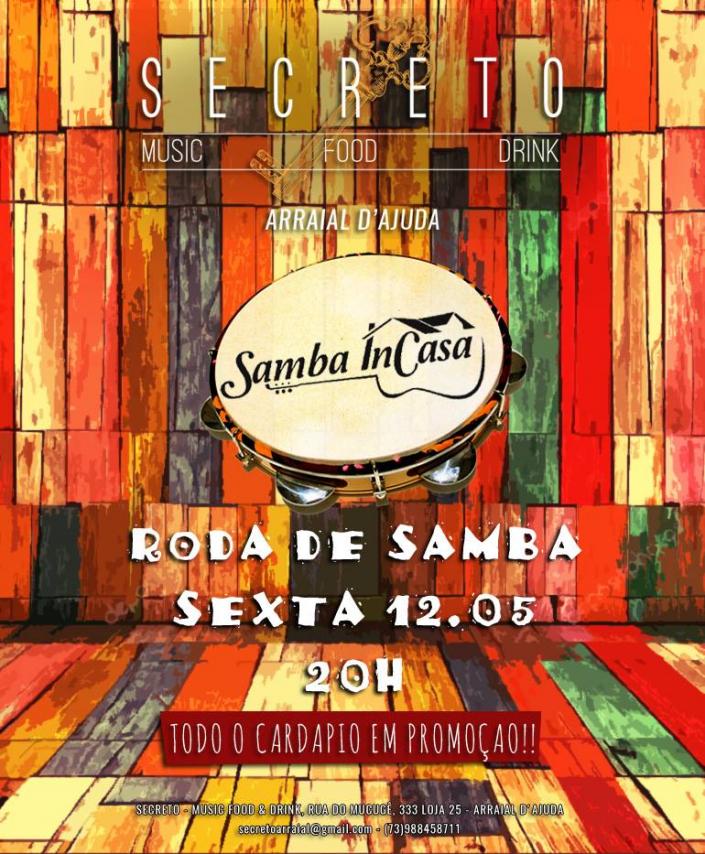 Cartaz   Secreto - Rua do Mucug 233 - Shopping d'Ajuda, Sexta-feira 12 de Maio de 2017