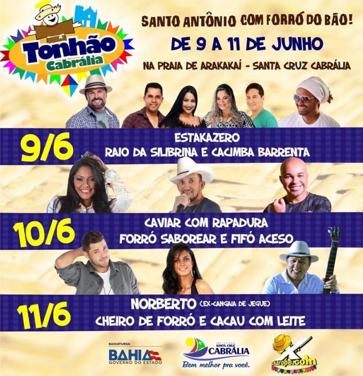 Cartaz   Praia de Arakaka, Do dia 9 ao dia 11/6/2017