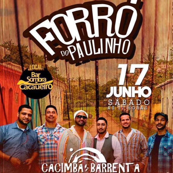 Cartaz   Bar Sombra do Cacaueiro - Centro Histrico, Sábado 17 de Junho de 2017