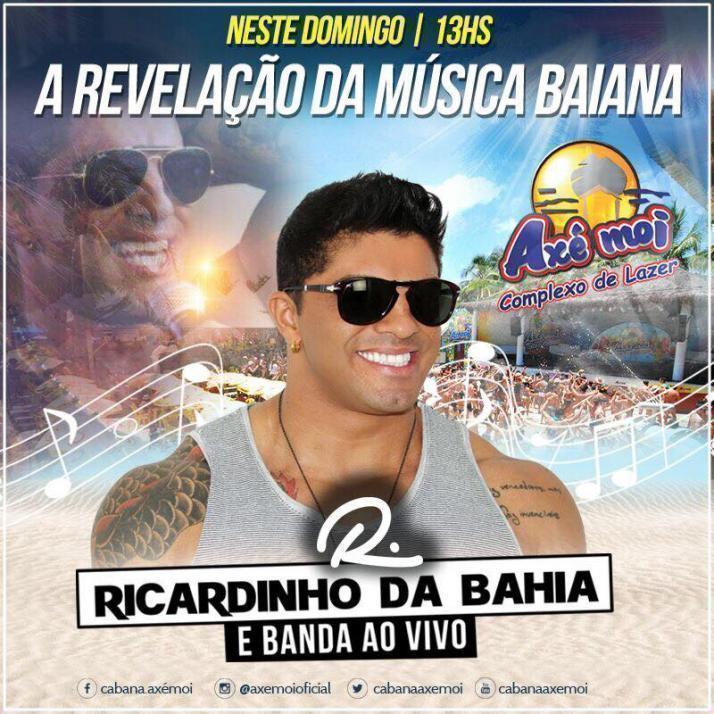 Cartaz   Complexo de Lazer Ax Moi - Av. Beira Mar, 6500 - Praia de Taperapuan, Domingo 9 de Julho de 2017