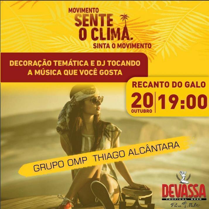 Cartaz   Recanto do Gallo - Rua 2 de julho, 20B - Casa da Lenha, Sexta-feira 20 de Outubro de 2017