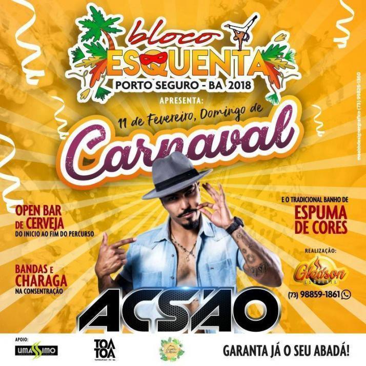 Cartaz   Carnaval Cultural - Rua do Golfo, Domingo 11 de Fevereiro de 2018