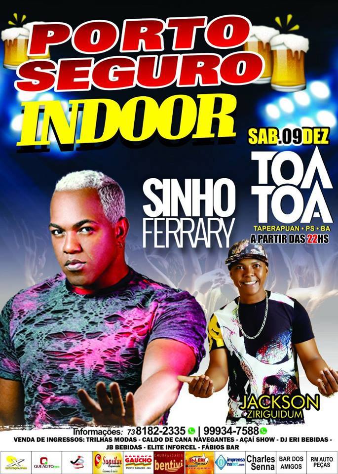 Cartaz   Complexo de Lazer Ta Ta - Praia de Taperapuan, Sábado 9 de Dezembro de 2017
