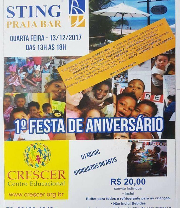 Cartaz   Sting Praia Bar - Estrada da Balsa, 1937 - Praia de Araape, Quarta-feira 20 de Dezembro de 2017