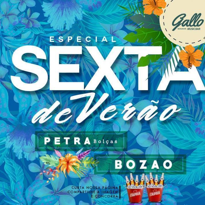 Cartaz   Recanto do Gallo - Rua 2 de julho, 20B - Casa da Lenha, Sexta-feira 5 de Janeiro de 2018