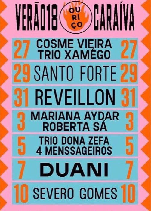 Cartaz   Forr do Ourio - Rua dos Navegantes, Quarta-feira 27 de Dezembro de 2017