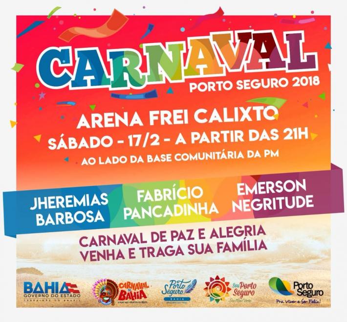 Cartaz   Arena Frei Calixto - Bairro Frei Calixto, Sábado 17 de Fevereiro de 2018