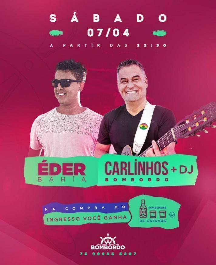 Cartaz   Bombordo - Av. 22 de abril, 151 - ao lado do trevo do Cabral, Sábado 7 de Abril de 2018