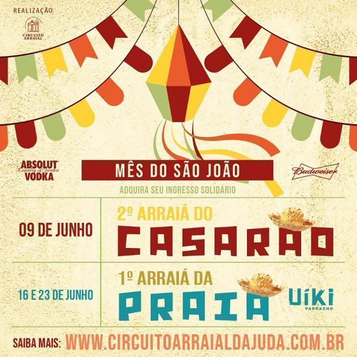 Cartaz   Casaro Alto Mucug - Estrada Alto do Mucug, 17, Sábado 9 de Junho de 2018