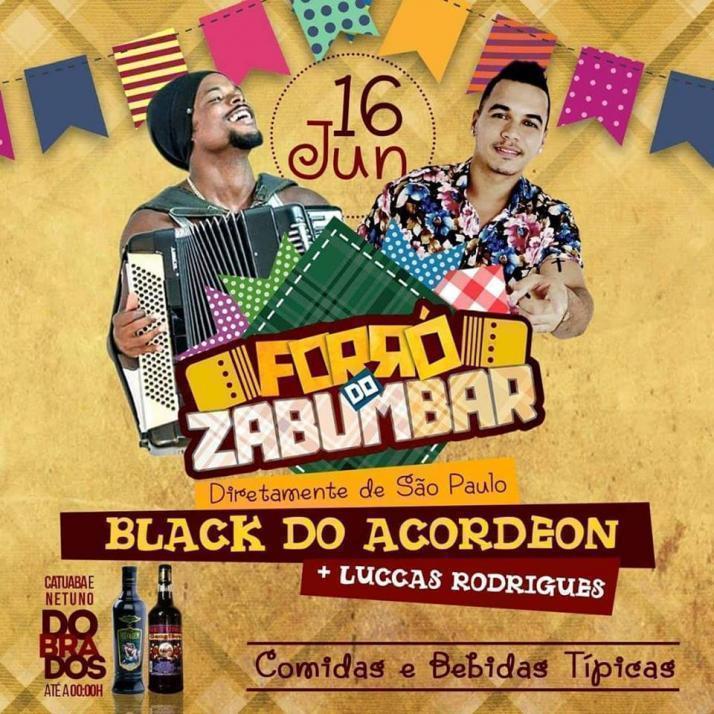 Cartaz   Zabumbar Forr e Petiscaria - Av. Do Descobrimento, 1469 - centro, Sábado 16 de Junho de 2018