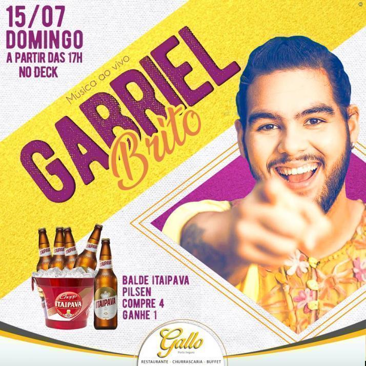 Cartaz   Gallo Music Bar - Rua 2 de julho, 20B, Domingo 15 de Julho de 2018