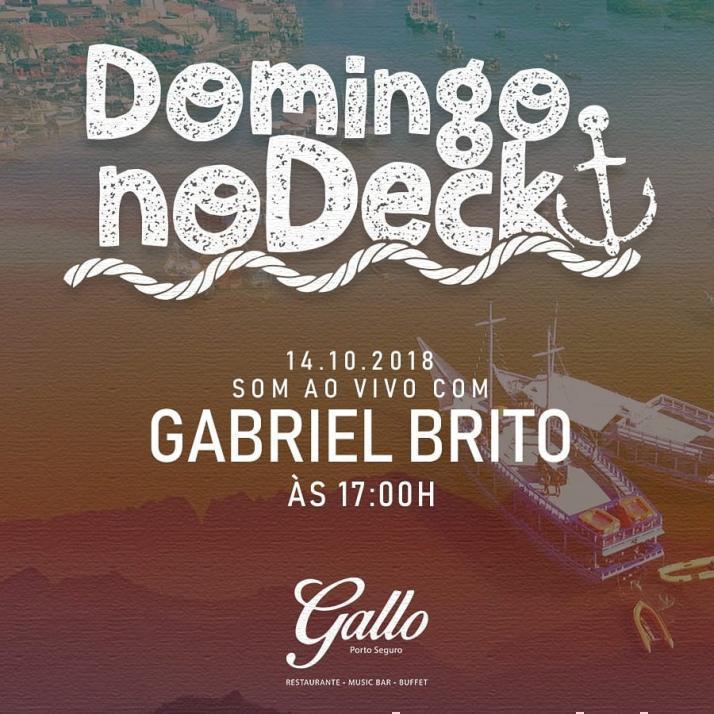 Cartaz   Gallo Music Bar - Rua 2 de julho, 20B, Domingo 14 de Outubro de 2018