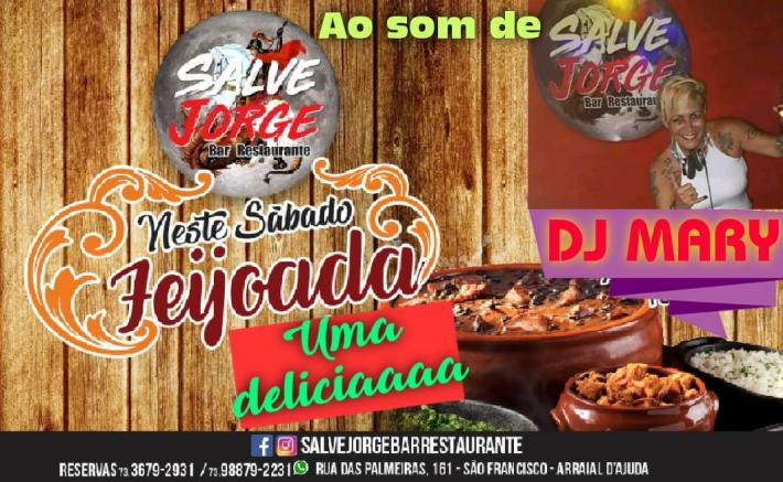 Cartaz   Salve Jorge Restaurante e Bar - Rua das Palmeiras, 161 - So Francisco, Sábado 3 de Novembro de 2018