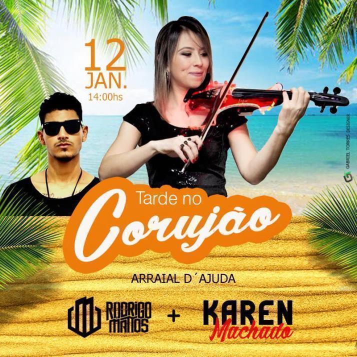 Cartaz   Corujo - Estrada da Balsa, 1813 - Praia de Araape, Sábado 12 de Janeiro de 2019