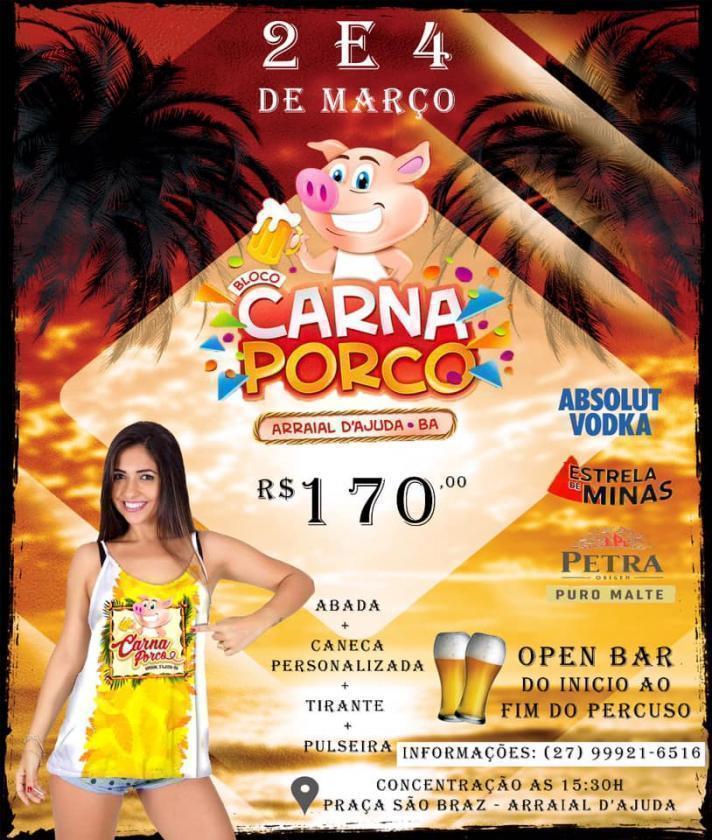 Cartaz   Carnajuda 2019 - Praa So Brs - Rua do Mucug, Sábado 2 de Março de 2019