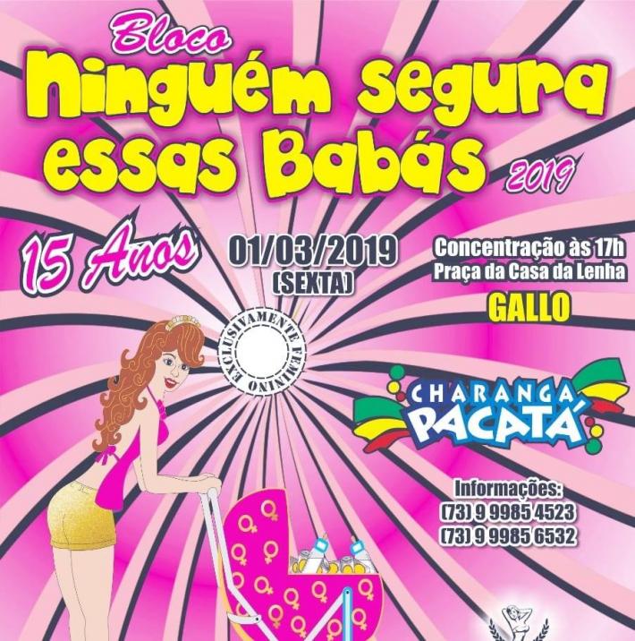 Cartaz   Carnaval Cultural - Praa da Casa da Lenha - Centro, Sexta-feira 1 de Março de 2019