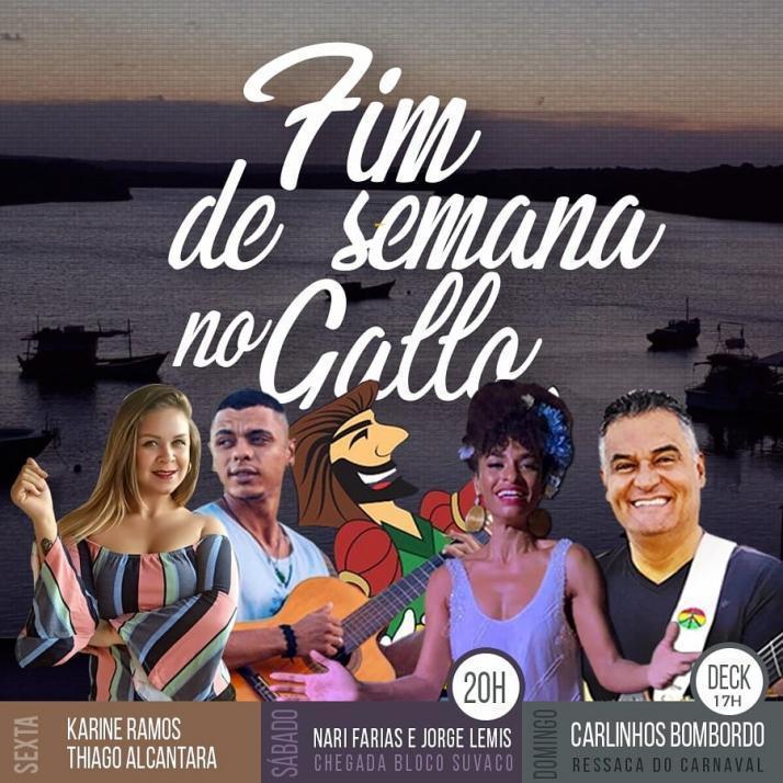 Cartaz   Gallo Music Bar - Rua 2 de julho, 20B, Domingo 10 de Março de 2019