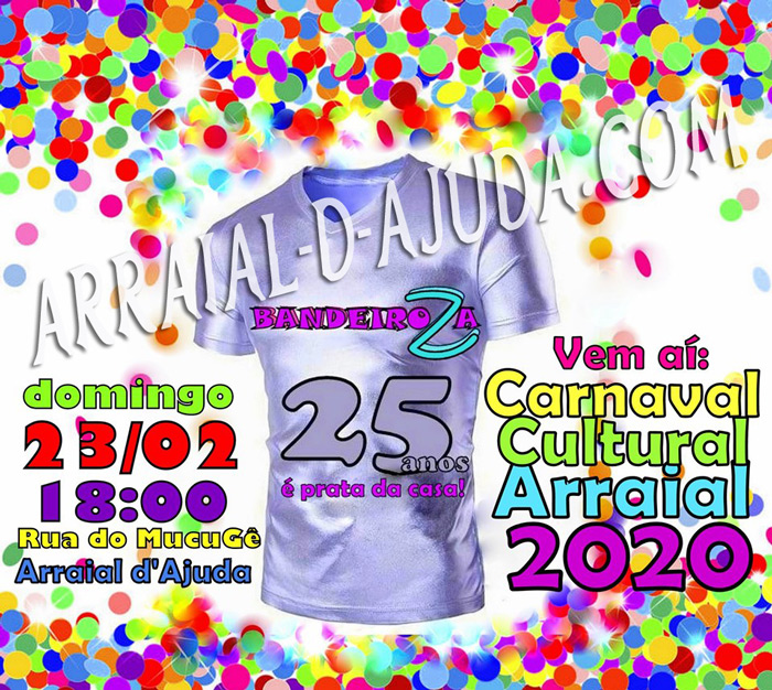 Cartaz   Carnajuda 2020 - Rua do Mucug, Domingo 23 de Fevereiro de 2020