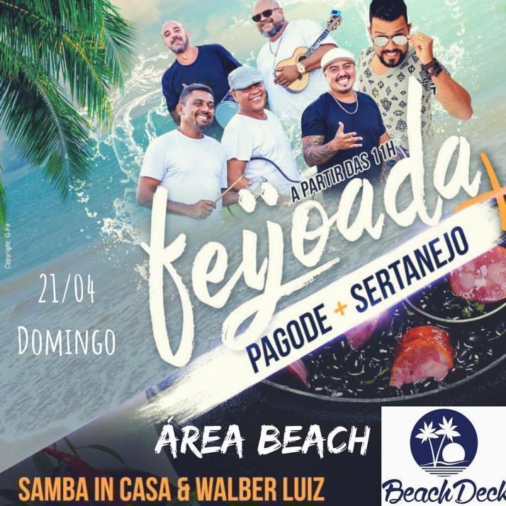 Cartaz   Cabana Area Beach -  Avenida Beira Mar 6900 - Praia de Taperapuan, Domingo 21 de Abril de 2019