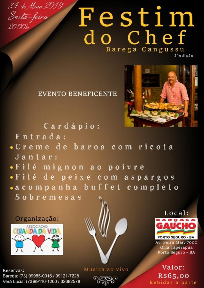 Cartaz   Barraca do Gacho - BR 367 - Orla Norte, Sexta-feira 24 de Maio de 2019