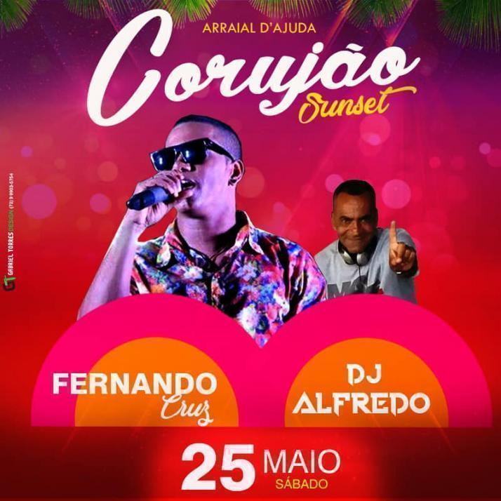 Cartaz   Corujo - Estrada da Balsa, 1813 - Praia de Araape, Sábado 25 de Maio de 2019