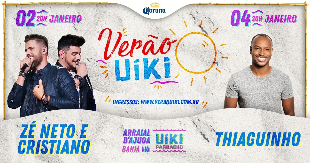 Cartaz   Uki - Praia do Parracho, Sábado 4 de Janeiro de 2020