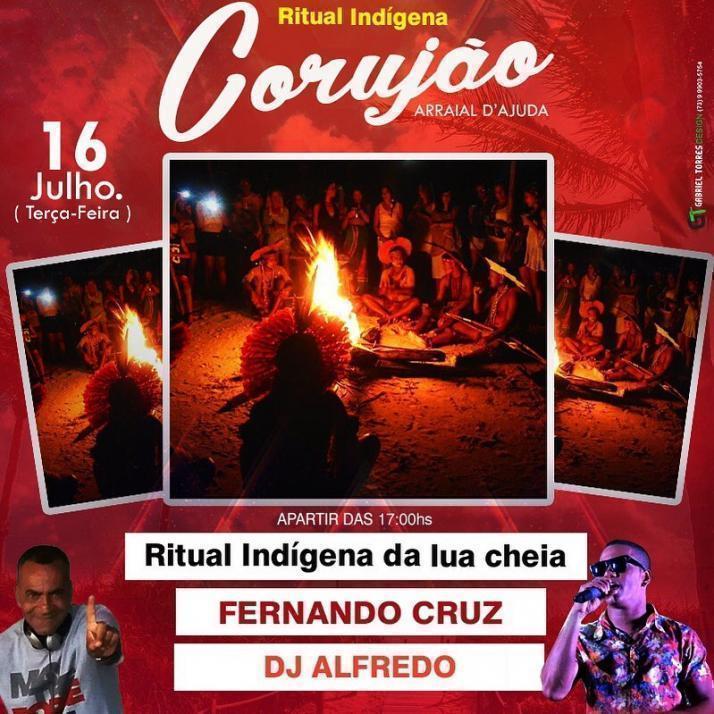 Cartaz   Corujo - Estrada da Balsa, 1813 - Praia de Araape, Terça-feira 16 de Julho de 2019