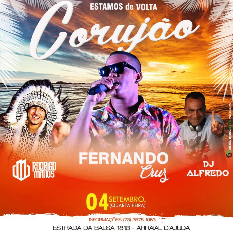 Cartaz   Corujo - Estrada da Balsa, 1813 - Praia de Araape, Quarta-feira 4 de Setembro de 2019