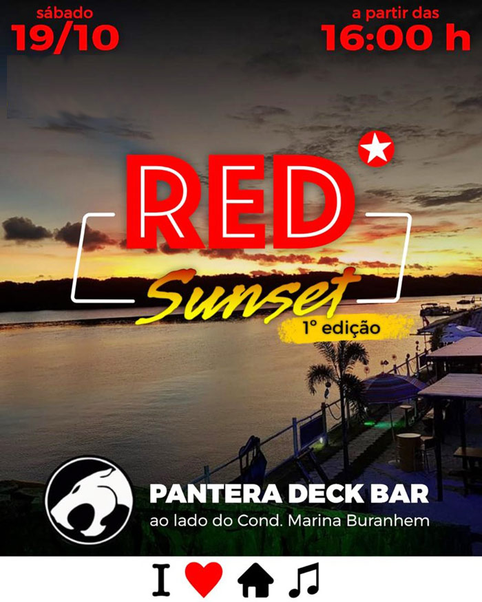 Cartaz   Pantera Deck Bar - ao lado do Cond. Marina Buranhem , Sábado 19 de Outubro de 2019