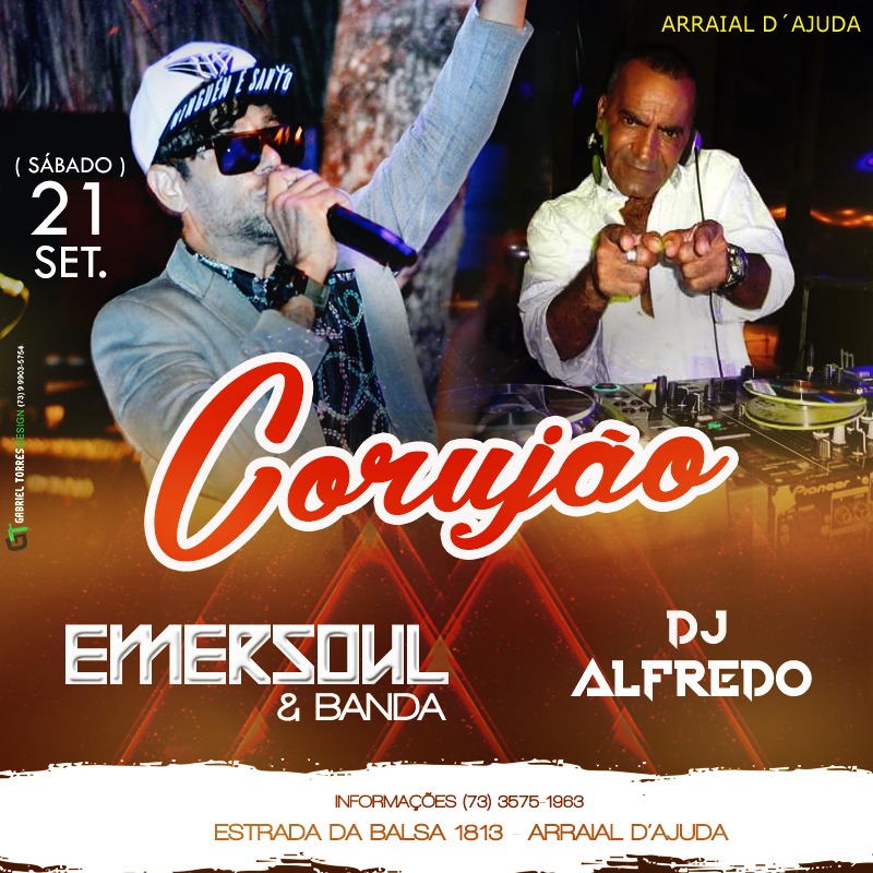 Cartaz   Corujo - Estrada da Balsa, 1813 - Praia de Araape, Sábado 21 de Setembro de 2019