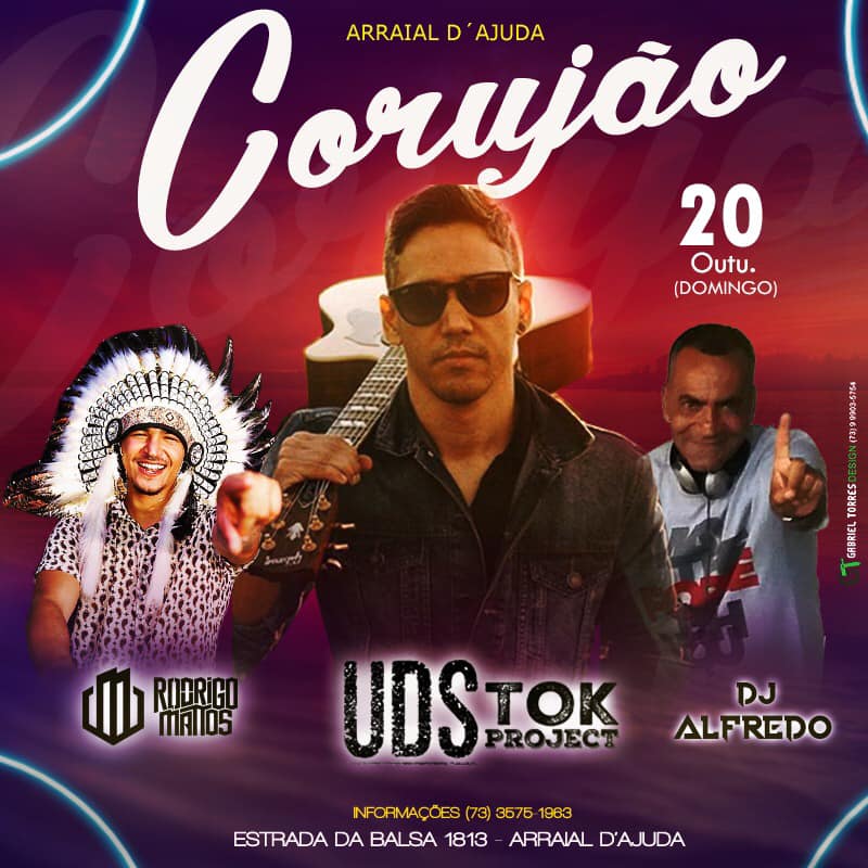 Cartaz   Corujo - Estrada da Balsa, 1813 - Praia de Araape, Domingo 20 de Outubro de 2019