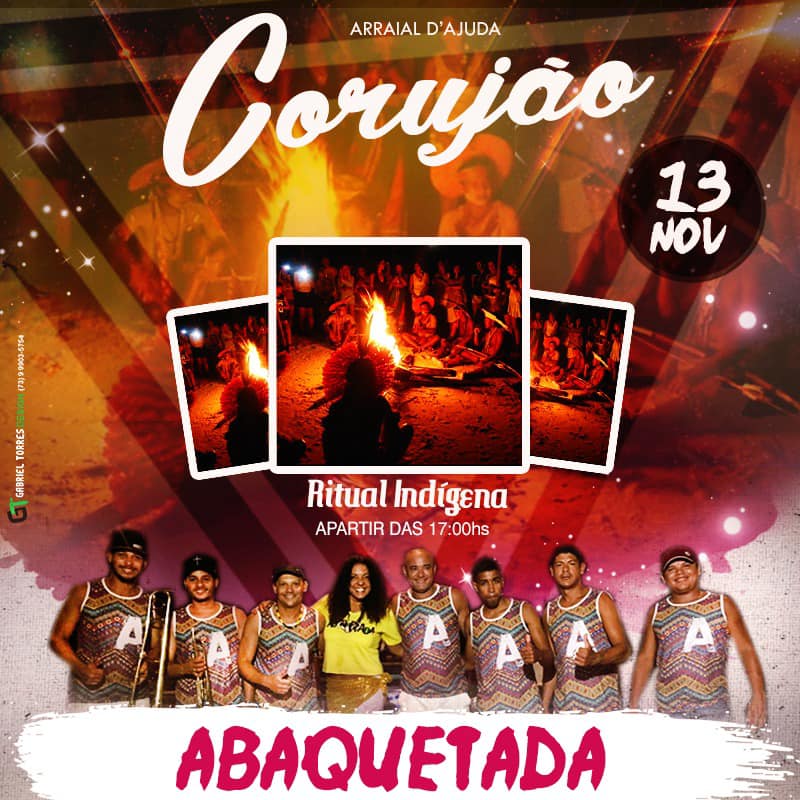 Cartaz   Corujo - Estrada da Balsa, 1813 - Praia de Araape, Quarta-feira 13 de Novembro de 2019