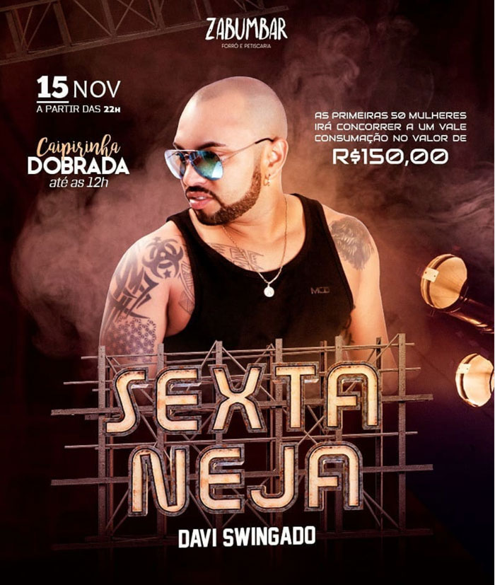 Cartaz   Zabumbar Forr e Petiscaria - Av. Do Descobrimento, 1469 - centro, Sexta-feira 15 de Novembro de 2019