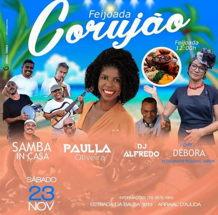 Cartaz   Corujo - Estrada da Balsa, 1813 - Praia de Araape, Sábado 23 de Novembro de 2019