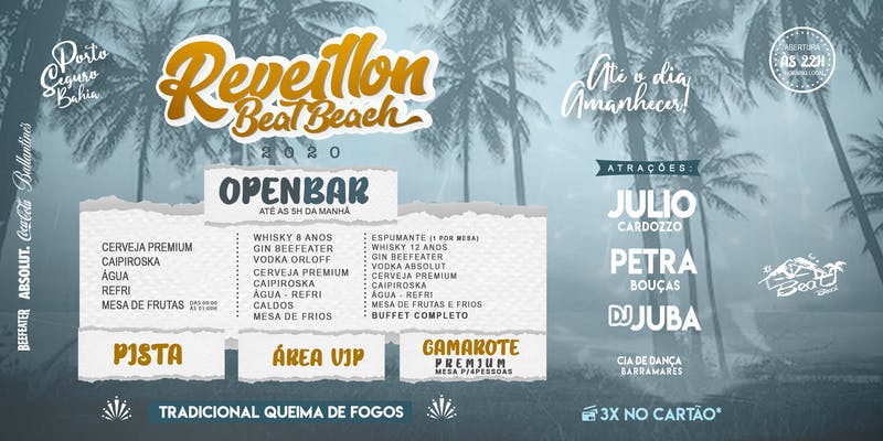 Cartaz   Beat Beach - Av. Beira Mar, 5585 - Praia de Taperapu, Terça-feira 31 de Dezembro de 2019