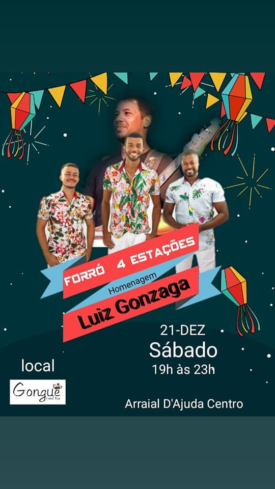 Cartaz   Gongu Forr Bar - Rua Carlos Alberto Parracho, Sábado 21 de Dezembro de 2019
