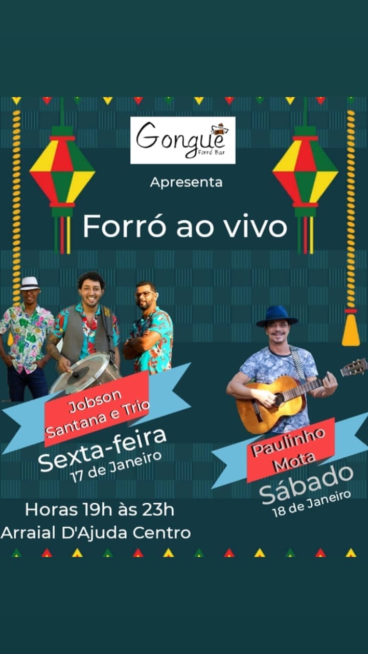 Cartaz   Gongu Forr Bar - Rua Carlos Alberto Parracho, Sexta-feira 17 de Janeiro de 2020