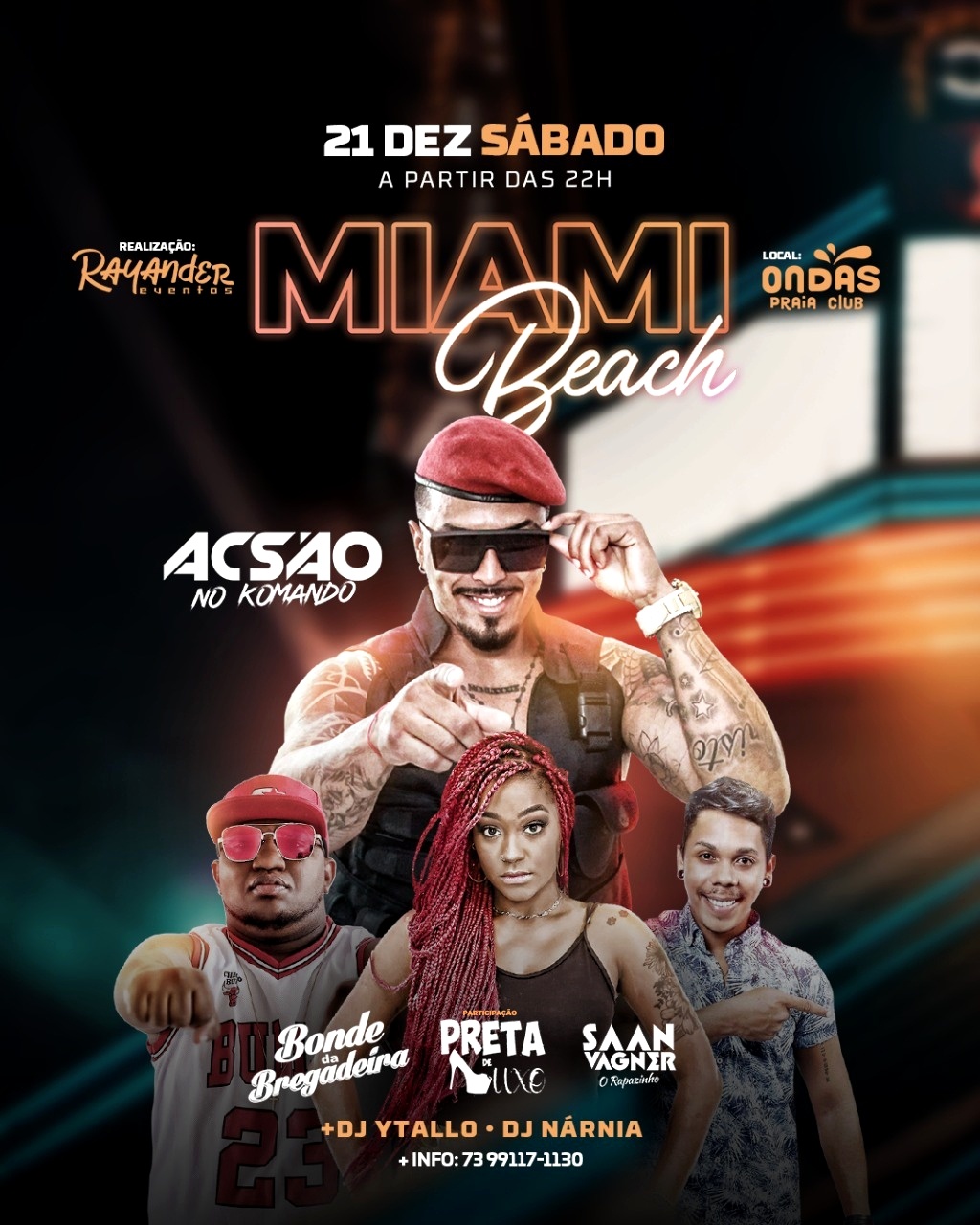 Cartaz   Ondas Praia Club - Ta-Ta Lounge - Praia de Taperapuan, Sábado 21 de Dezembro de 2019