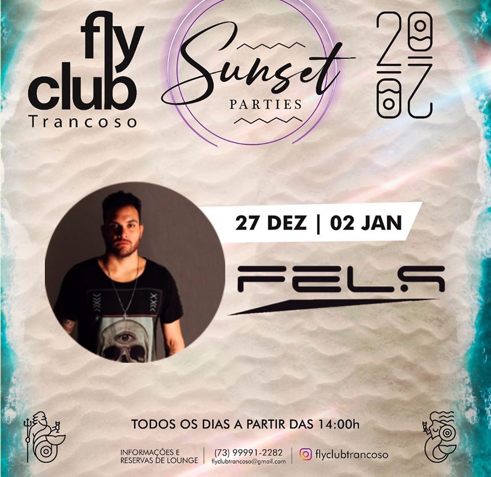 Cartaz   Fly Club - Praia dos Nativos, Quinta-feira 2 de Janeiro de 2020