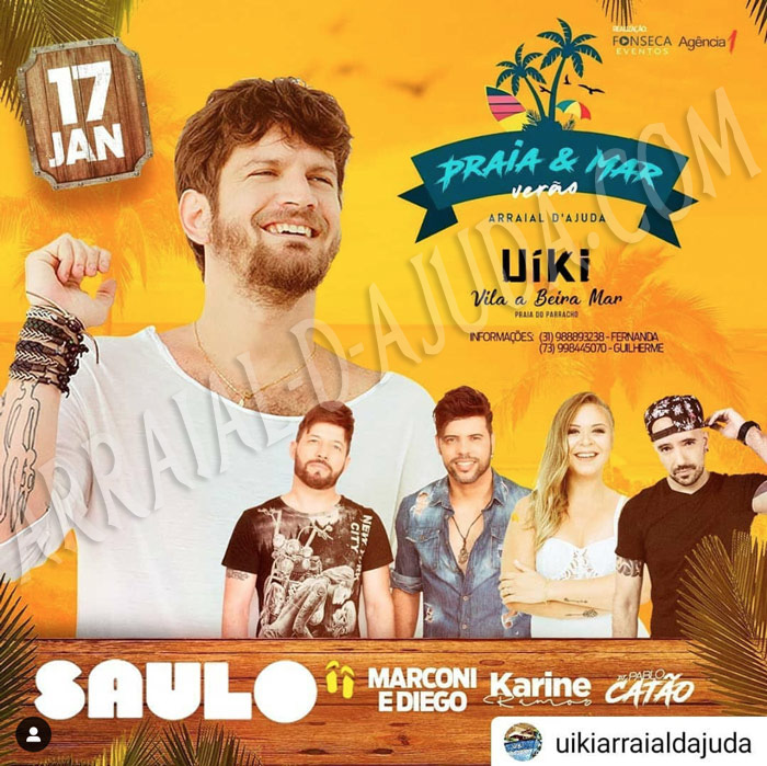 Cartaz   Uki - Praia do Parracho, Sexta-feira 17 de Janeiro de 2020