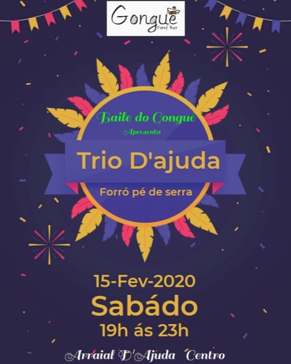 Cartaz   Gongu Forr Bar - Rua Carlos Alberto Parracho, Sábado 15 de Fevereiro de 2020