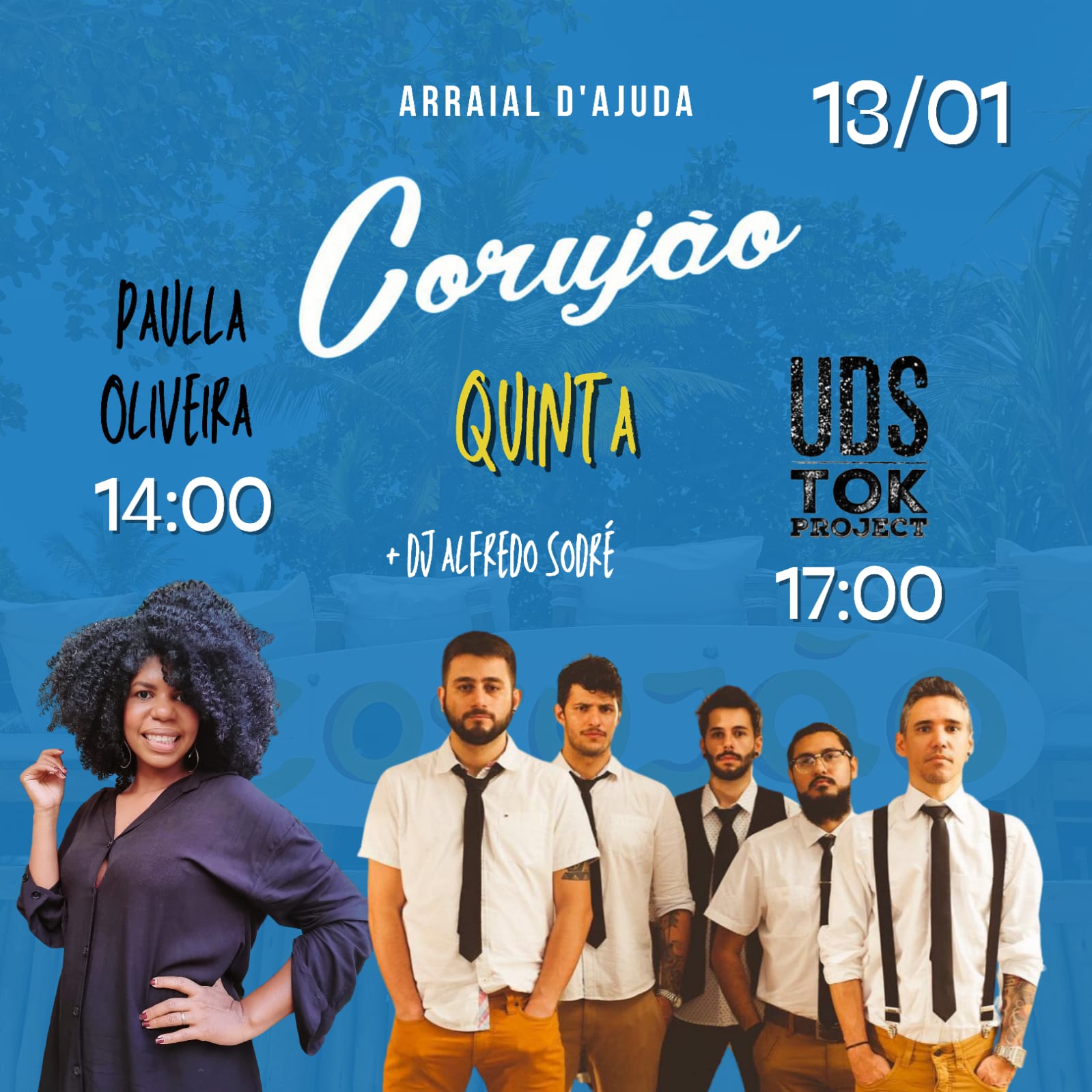 Cartaz   Corujo - Estrada da Balsa, 1813 - Praia de Araape, Quinta-feira 13 de Janeiro de 2022