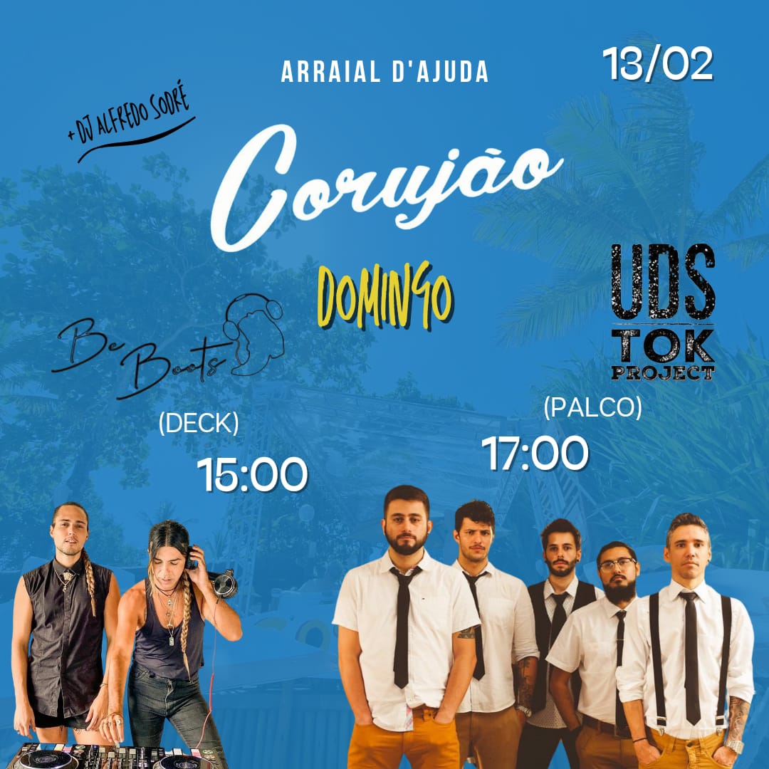 Cartaz   Corujo - Estrada da Balsa, 1813 - Praia de Araape, Domingo 13 de Fevereiro de 2022