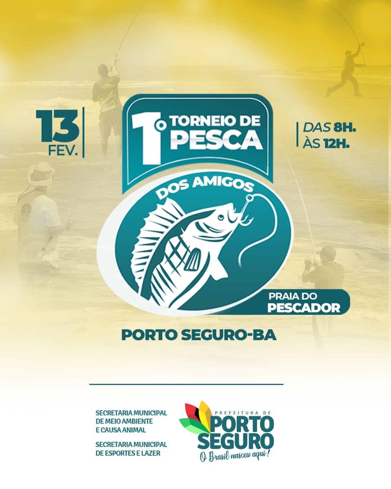 Cartaz   Praia dos Pescadores, Domingo 13 de Fevereiro de 2022