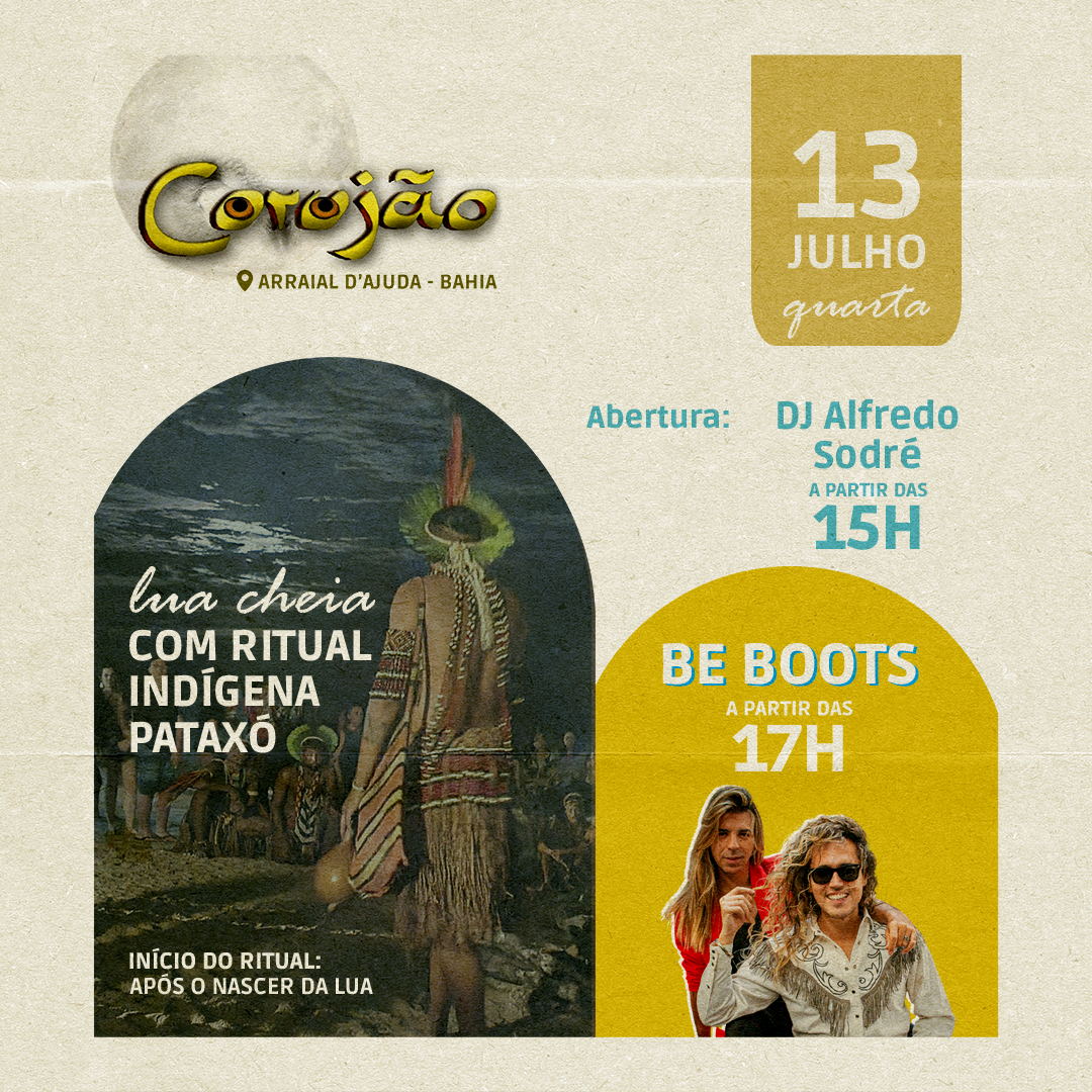 Cartaz   Corujo - Estrada da Balsa, 1813 - Praia de Araape, Quarta-feira 13 de Julho de 2022