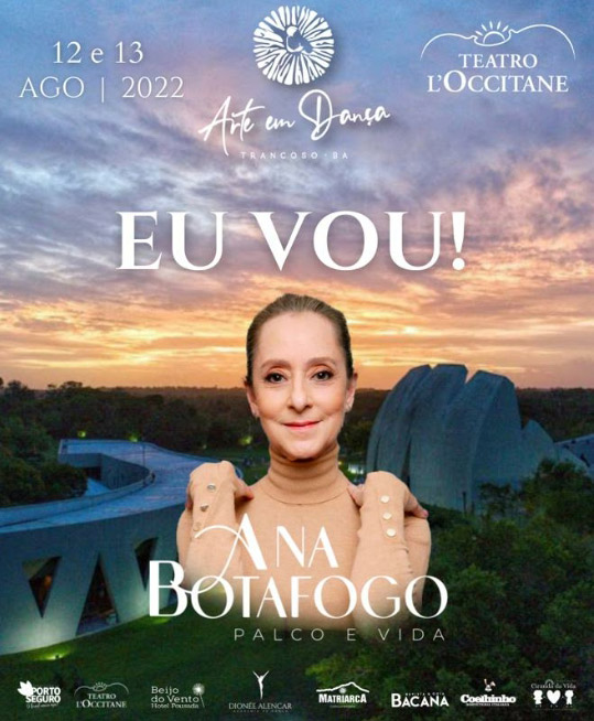 Cartaz   Teatro L'Occitane -  Complexo Terravista - Estrada Municipal de Trancoso, Km 19, Sexta-feira 12 de Agosto de 2022